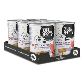 The Good Stuff Katze Wild & Huhn mit Preiselbeeren 400g 6er Pack