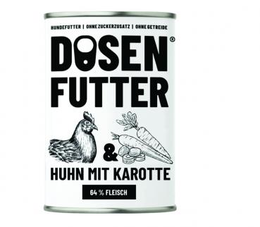 Dosenfutter Huhn mit Karotte