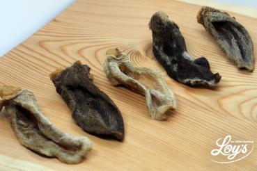 Lammohren mit Fell getrocknet 250g
