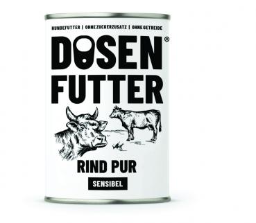 Dosenfutter Rind pur