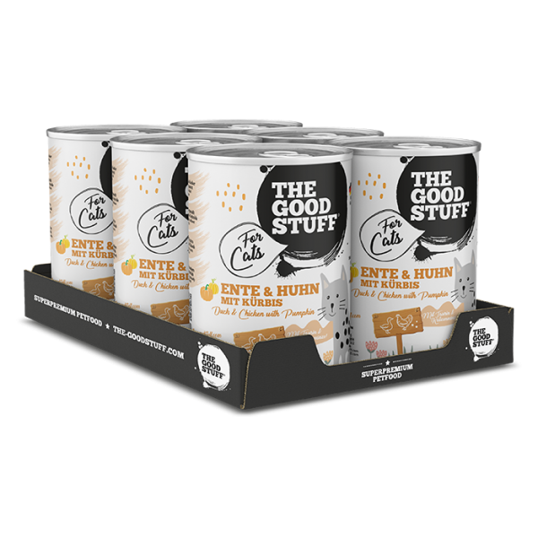 The Good Stuff Katze Ente & Huhn mit Kürbis 400g 6er Pack
