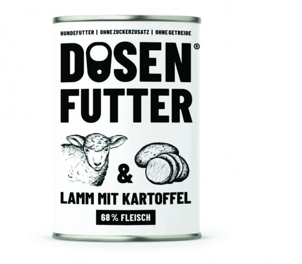 Dosenfutter Lamm mit Kartoffel