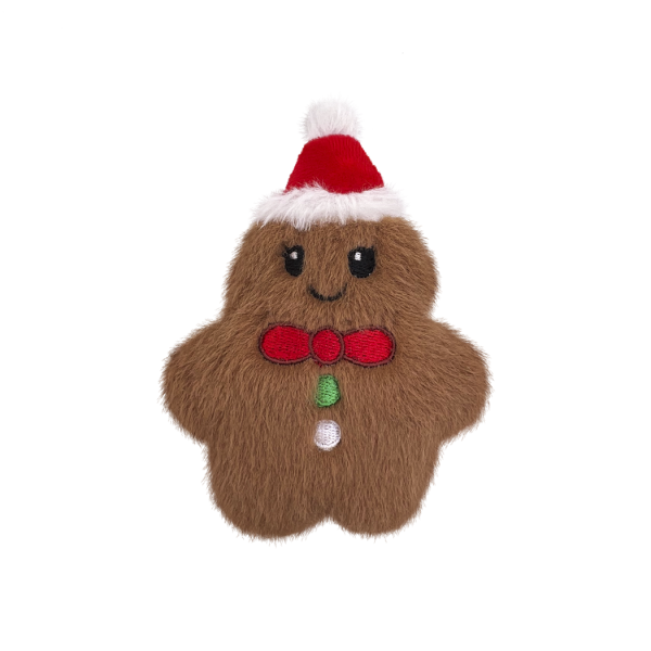 KONG Holiday Snuzzles Mini Gingerbread Brown