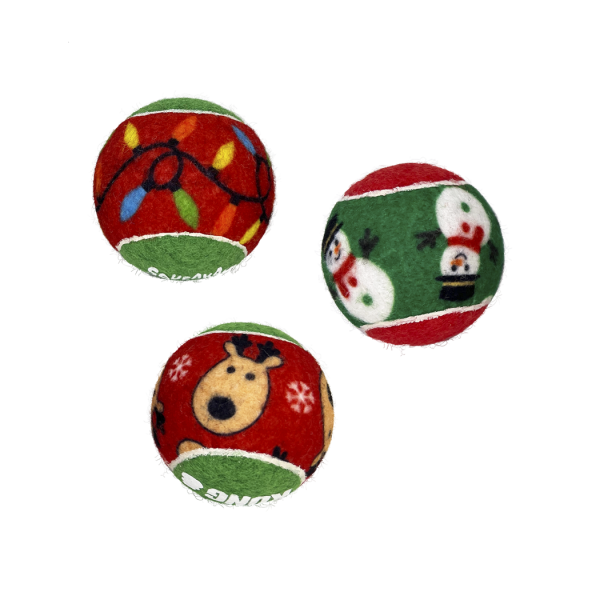 KONG Holiday SqueakAir® Balls 6-pk